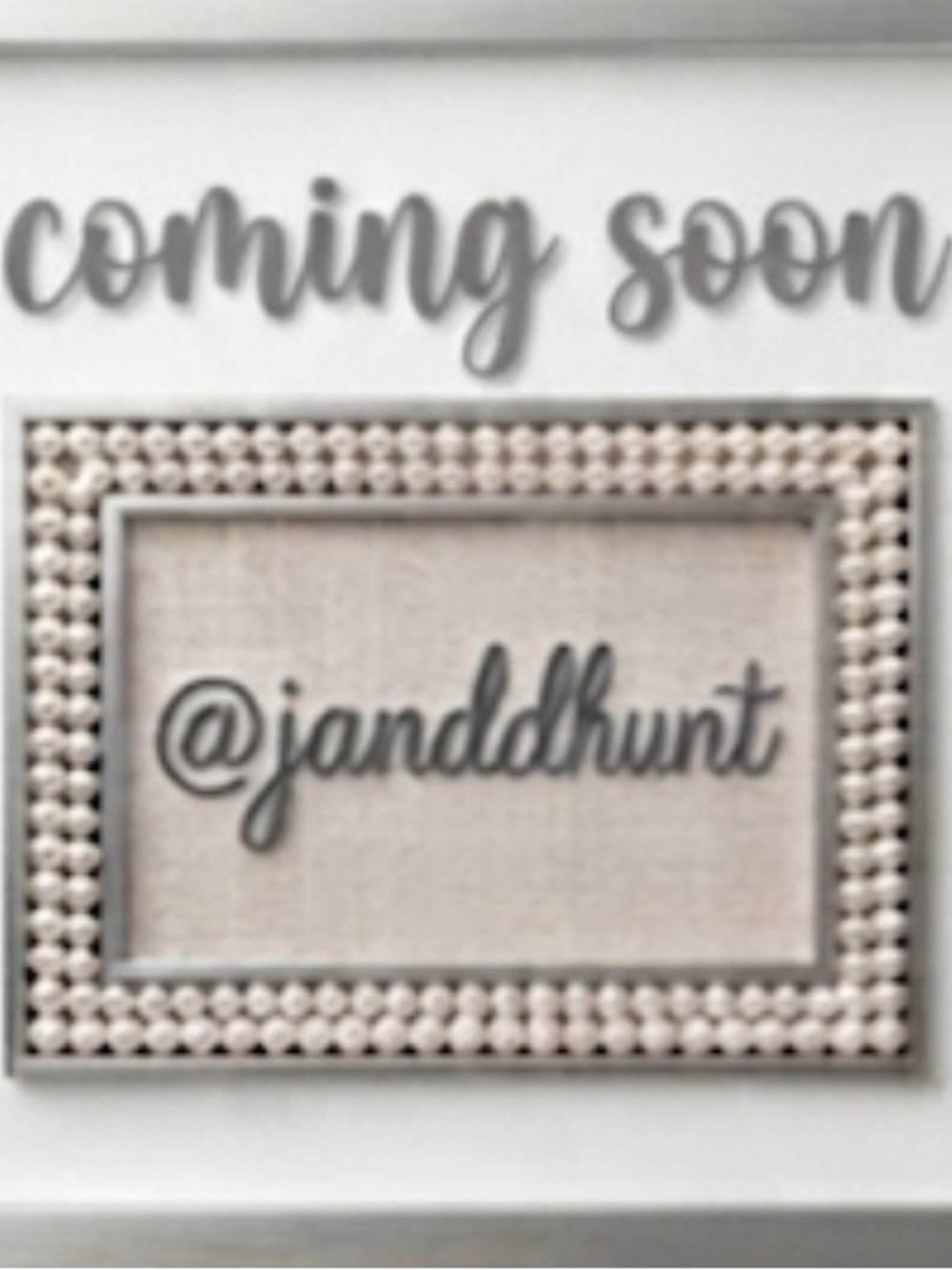 **Coming Soon Items**